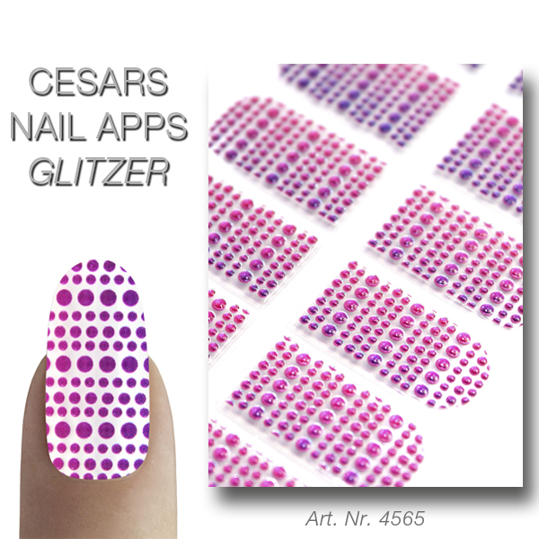 Cesars Nail App 4 Glitter